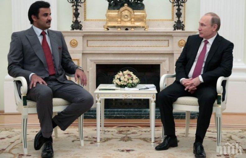 Президентът Владимир Путин ще приеме емира на Катар