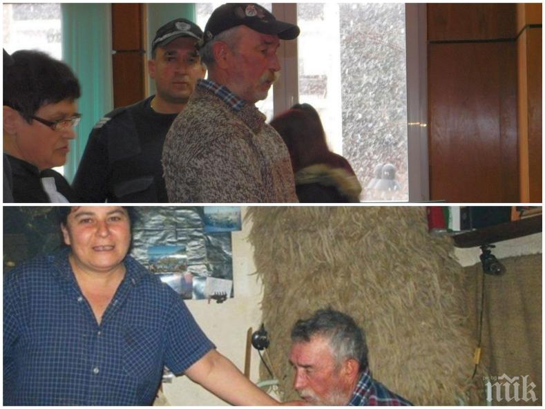 Ревнивецът Петър, който закла жената, с която живее, застава пред съда