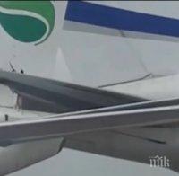 Два пътнически самолета се удариха на летището в Тел Авив