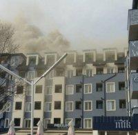 Пожарът в Студенския град избухнал в хотела на юношите от ЦСКА (СНИМКА)