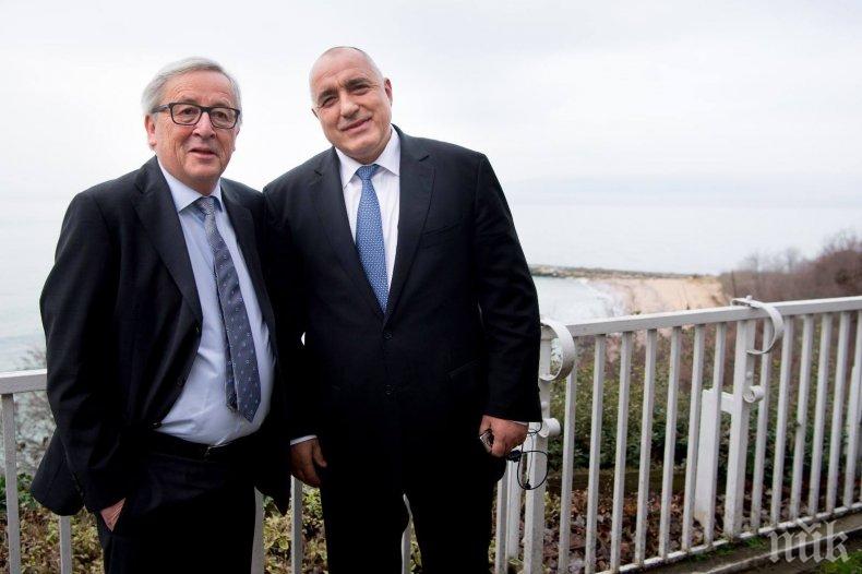 ИЗВЪНРЕДНО В ПИК! Премиерът Борисов и Жан-Клод Юнкер обсъдиха на закуска срещата ЕС-Турция (СНИМКИ)