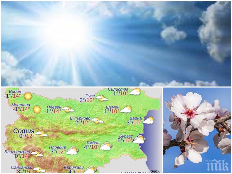 СБОГОМ, ЗИМА! ЗДРАВЕЙ, ПРОЛЕТ! Слънцето изгрява над България, температурите скачат