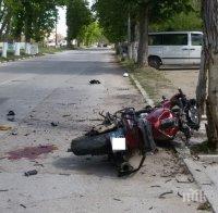 ШОК! Трупът на загиналия в Пловдив моторист още лежи на асфалта (СНИМКИ)