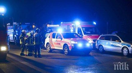 един загинал ранени туристически автобус преобърна бавария