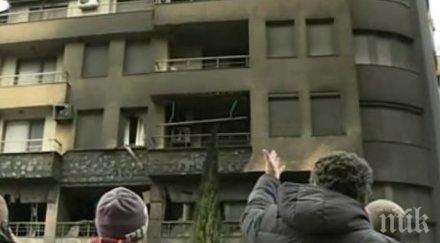 комисия оценява щетите изгорелия блок сандански