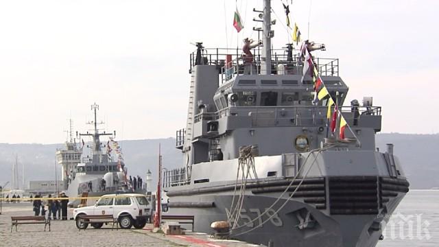 Турски бойни кораби и подводница акостираха във Варна за обучението Морска звезда