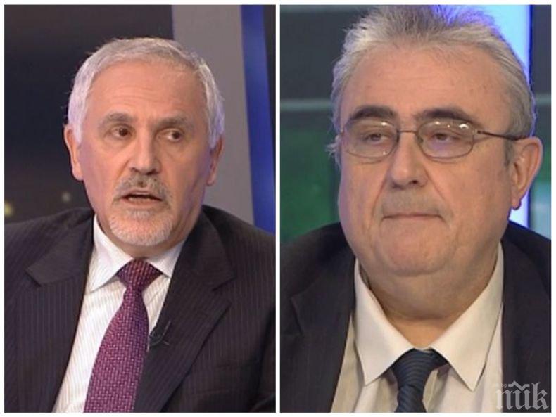 ИСКРИ В ЕФИР! Огнян Минчев и Любомир Кючуков кръстосаха шпаги заради Русия и решението на правителството за руските дипломати