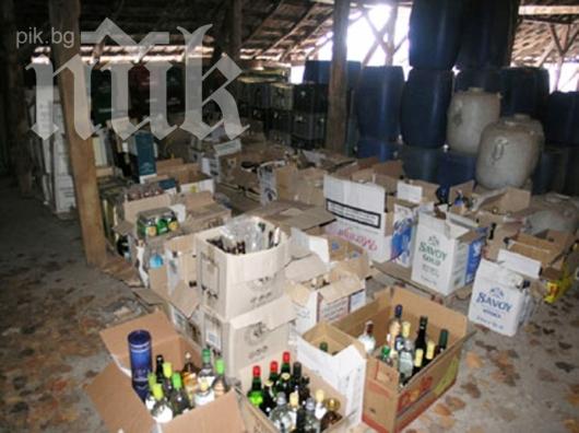 Иззеха 500 л контрабанден спирт от винпрома в Благоевград