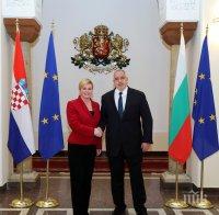ПЪРВО В ПИК! Борисов се срещна с президента на Хърватия