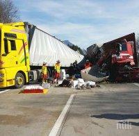 МЕЛЕТА ЗАД ГРАНИЦА! Две тежки катастрофи с български камиони в Германия