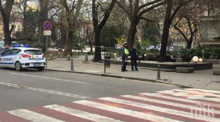паника центъра софия полицията отцепи градинката кристал снимки
