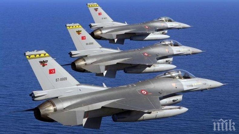 ГРУБО! Турски военни самолети нарушиха въздушното пространство на Гърция