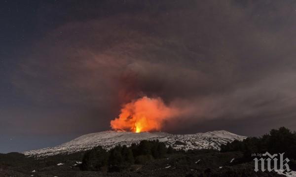 Учени: ​Вулканът Етна се плъзга бавно, но сигурно към Средиземно море
