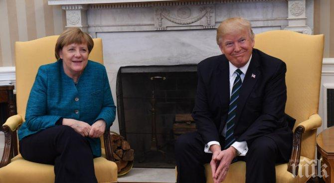 Тръмп ще се срещне с Меркел