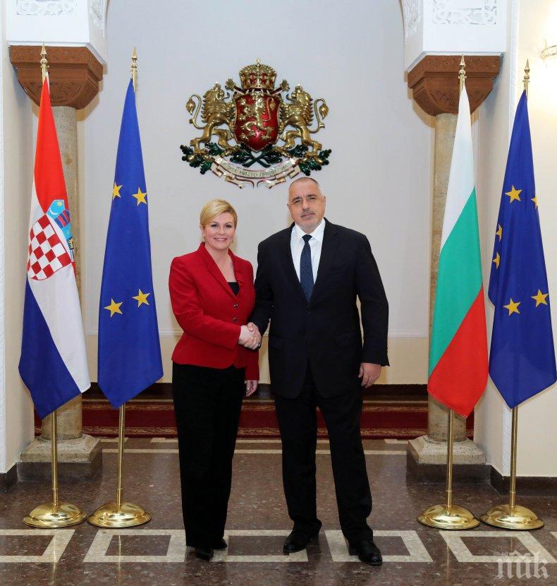 ПЪРВО В ПИК! Борисов се срещна с президента на Хърватия