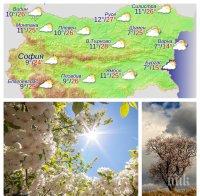 ПРОЛЕТНА ПРИКАЗКА! Слънчево време, малко облаци и слаб вятър в средата на седмицата