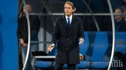 роберто манчини пристигна рим преговори поста селекционер италия
