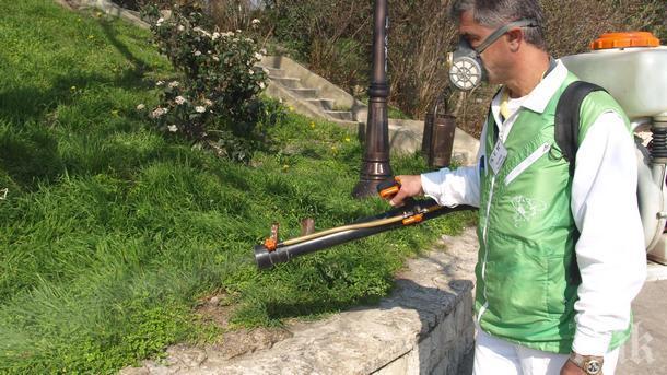 Започна пръскането срещу кърлежи и комари в парковете в София
