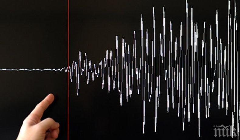 Трус! Земетресение с магнитуд 5.8 по Рихтер бе регистрирано край югоизточното крайбрежие на Япония