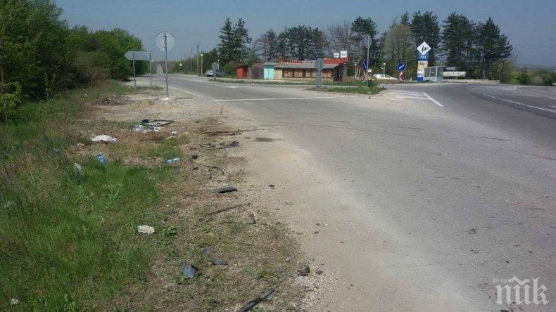 Катастрофира бус на жандармерията, има ранен (СНИМКИ)