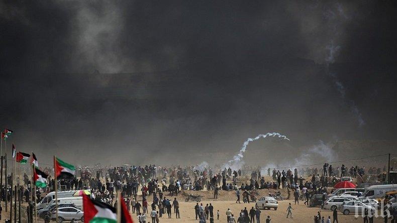 Ние стреляме само, когато това е необходимо: 530 ранени при сблъсъци между Израел и палестинците