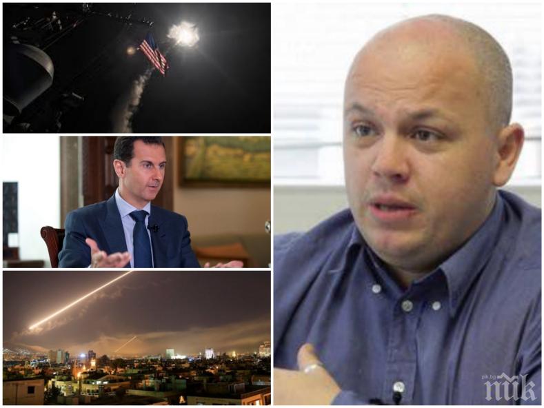 ПЪРВО В ПИК! Александър Симов с остър коментар за атаката срещу Сирия: Всичко ще се върне като бумеранг!