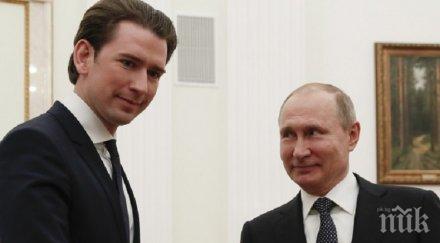 австрийският канцлер путин обсъдиха ситуацията сирия