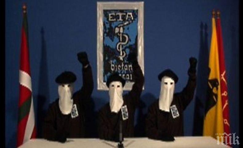 Баската терористична групировка ЕТА ще обяви окончателно саморазпускане през май