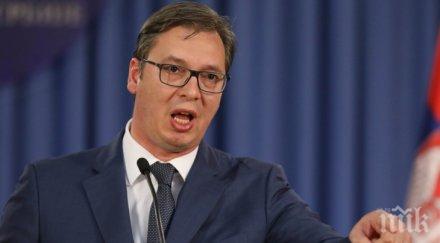 вучич заплаши контраудар всеки дръзне упражни агресия сърбия