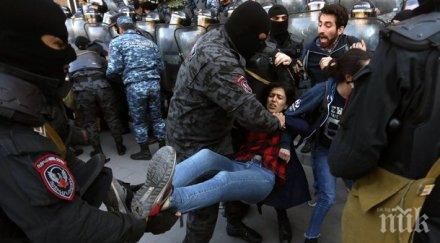 арменската полиция арестува опозиционния лидер никол пашинян