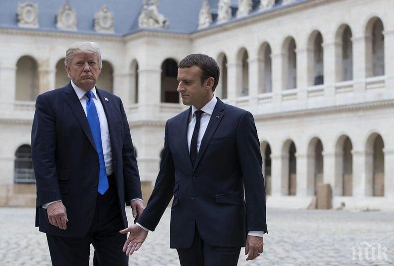 Президентите на САЩ и Франция пристигнаха със съпругите си в историческата резиденция на Джордж Вашингтон