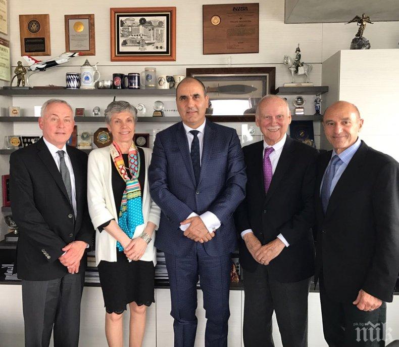 Цветанов се срещна с представители на Фондация Америка за България