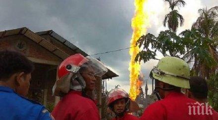 ужас броят жертвите пожара нефтен кладенец индонезия достигна души