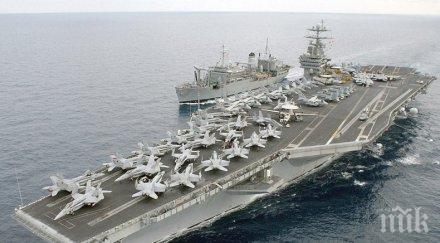 мускули ударна група военноморските сили сащ навлезе средиземно море