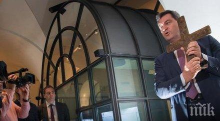 премиерът бавария разбуни духовете искане поставяне кръстове административните сгради