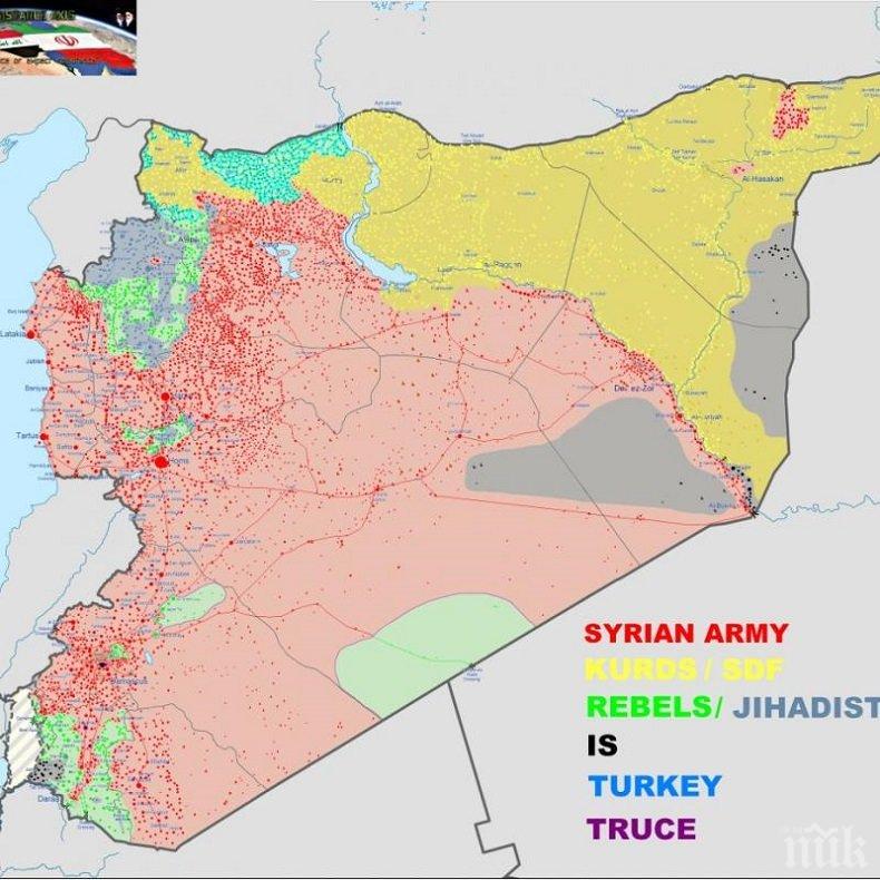 Територията на Източен Каламун в Сирия е под пълен контрол на сирийската армия
