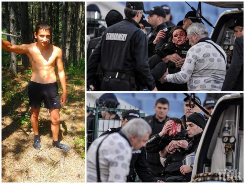 РАЗСЛЕДВАНЕ! Бомбаджията, ранил полицайката на мача ЦСКА - Левски, опитал да се укрие още на стадиона