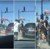 ПЪРВО В ПИК! Нацепен шофьор смля от бой мъж, осмелил се да му направи забележка (ВИДЕО)