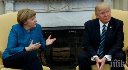 вашингтон тръмп меркел остават различни позиции иран