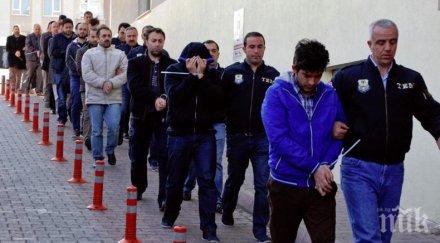 масови арести 100 задържани ден антитерористични акции истанбул