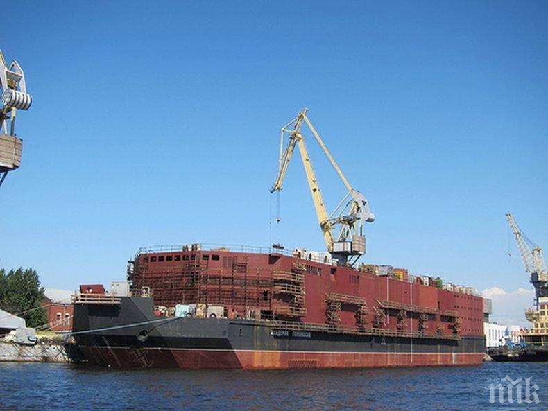 Русия пусна по вода плащава АЕЦ