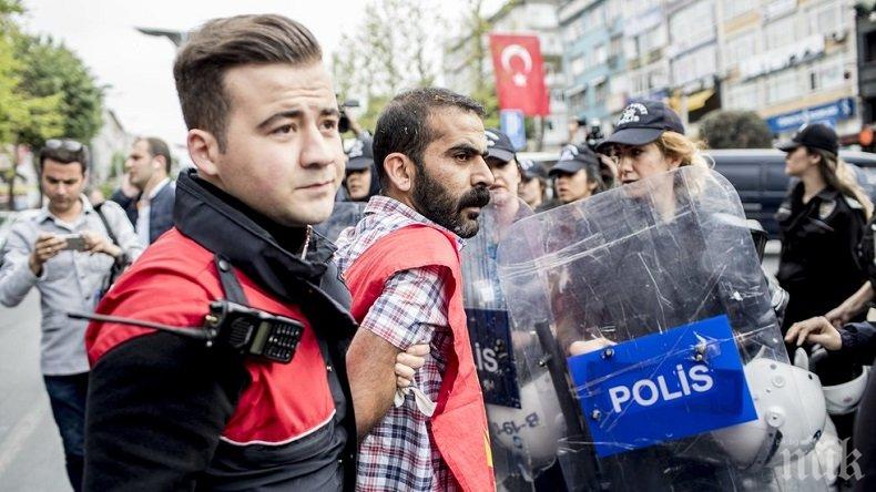Арести в Истанбул на демонстрация за 1 май 