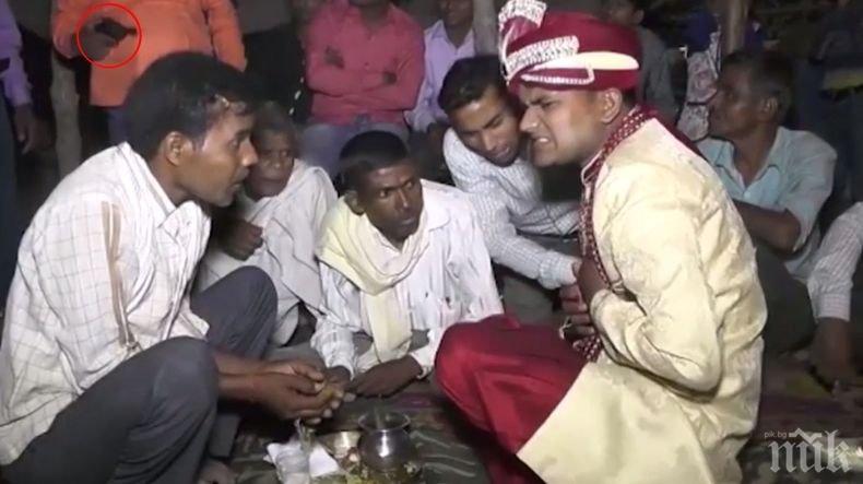 Гръмнаха младоженец на сватбата му в Индия