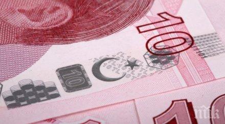 турската лира удари дъното