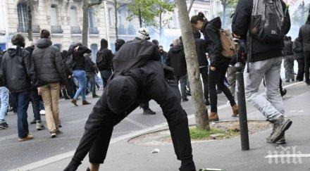 безредици белязаха първомайската демонстрация париж