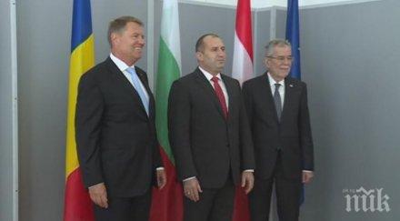 румен радев посрещна колегите австрия румъния русе