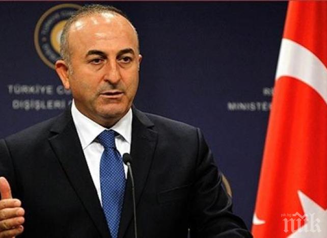 Турският външен министър заминава за САЩ за среща с Помпео