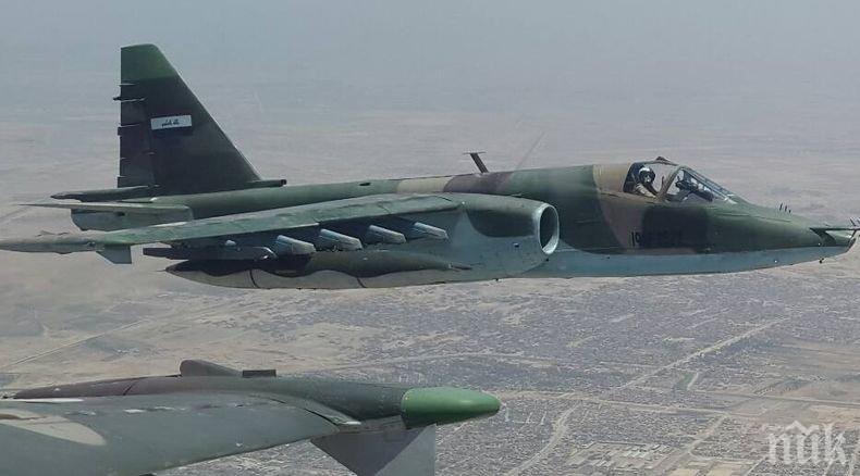 Иракската авиация нанесе удари по командването на „Ислямска държава“ в Сирия