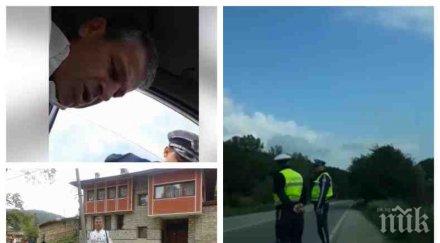 уникален клип вижте шофьор отказа даде книжката катаджии видео