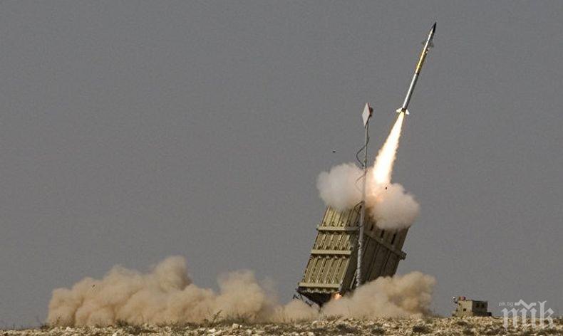 От последните минути! Израел отговори на ракетния обстрел от Сирия